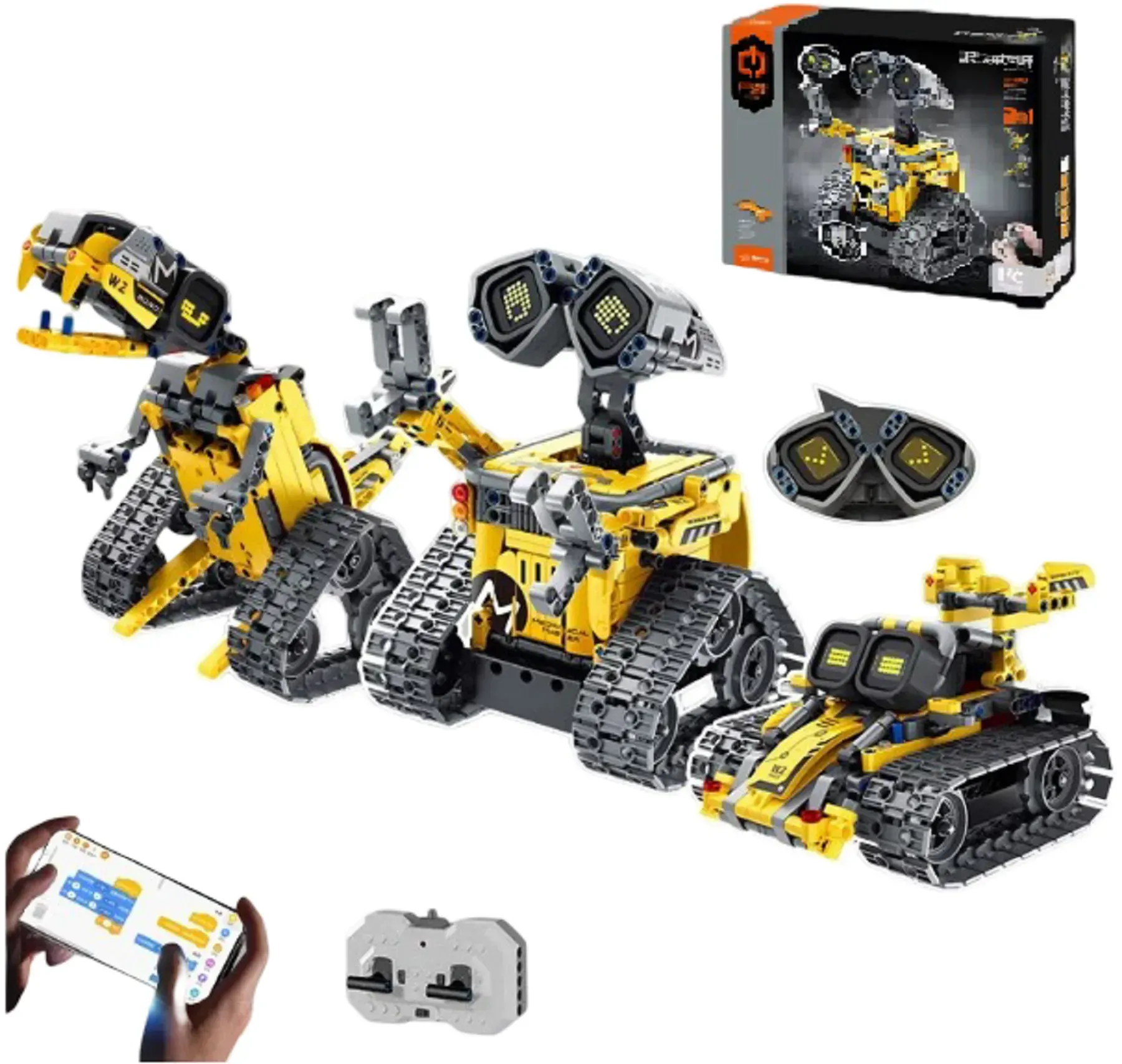 STEM конструктор на радіокеруванні Wall-E 3в1